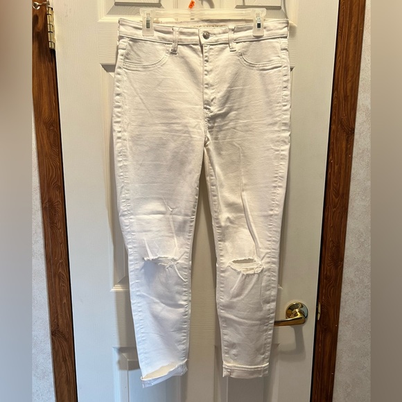 American Eagle Super Stretch Super Hi-Rise Jegging White Jeans - Picture 1 of 5